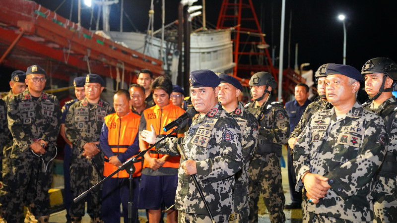 KKP Amankan 3 Kapal Asing di Laut Natuna dan Selat Malaka