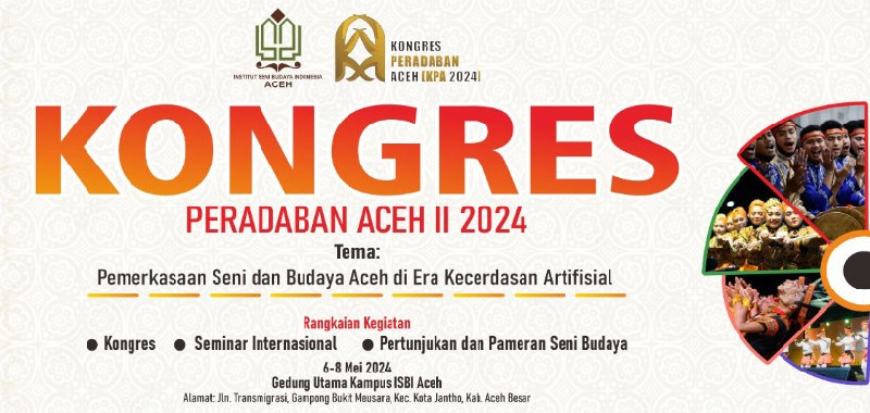Besok Senin, Kongres Peradaban Aceh Ke-2 Bakal Digelar ISBI Aceh di Jantho