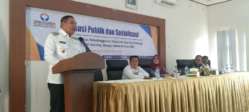 Pj Bupati Abdya Sebut Masyarakat Perlu Optimalkan Kanal Pengaduan Ombudsman