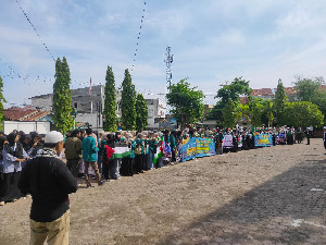 Unmuha Aceh Lakukan Aksi Suarakan Dukungan Terhadap Palestina