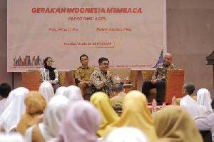 Perkuat Literasi, Perpusnas dan DPKA Gelar Kegiatan Gerakan Indonesia Gemar Membaca