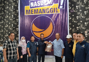 Maju Bacalon Bupati, Hamdan Sati Mendaftar ke Nasdem Aceh Tamiang