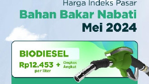 Kementerian ESDM Tetapkan Harga Indeks Pasar BBN Biodiesel Rp12.453 per Liter