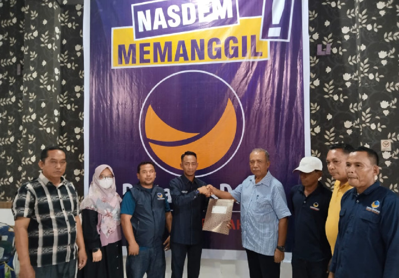 Maju Bacalon Bupati, Hamdan Sati Mendaftar ke Nasdem Aceh Tamiang
