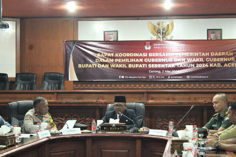 Gelar Rakor, Pemkab Aceh Jaya Siap Sukseskan Pilkada 2024