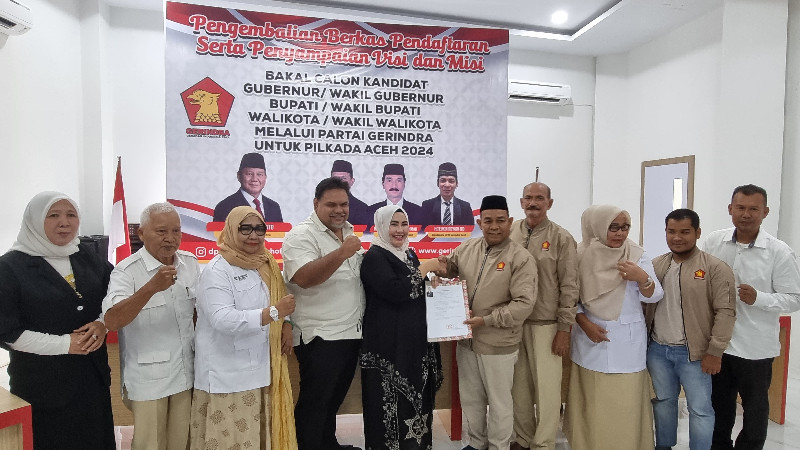 Memajukan Aceh, Rektor UUI Daftar Jadi Cawagub Aceh ke Partai Gerindra