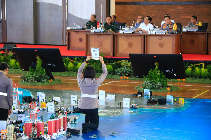 Simulasi Pengamanan World Water Forum di Bali, TNI-Polri Gelar TFG Gabungan