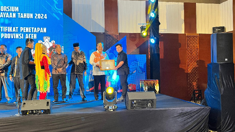 Aceh Jaya Terima Sertifikat Semeuleung Raja Sebagai WBTb Indonesia Provinsi Aceh