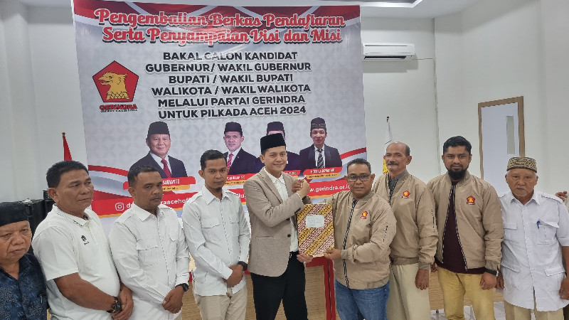 Haji Mirwan Sampaikan Visi Aceh Selatan Maju ke Partai Gerindra