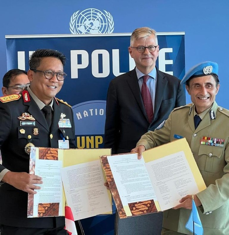 Polri Tingkatkan Kerjasama dengan Kepolisian PBB