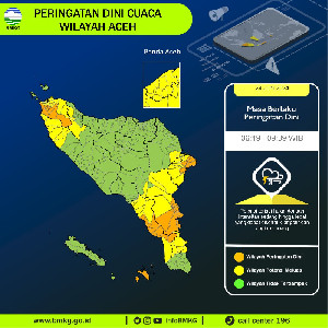 Update BMKG Prakiraan Cuaca Aceh Hari Ini