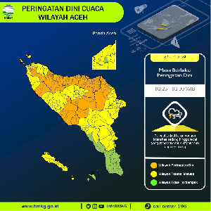 Update Terkini Tanggal 23 Kondisi Cuaca di Aceh