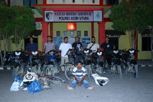 Polisi Tangkap Spesialis Curanmor di Aceh Utara