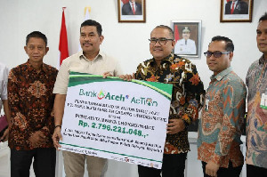 Pemko Lhokseumawe Terima Deviden Rp 2,7 M Dari Bank Aceh Syariah