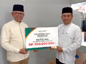 Bank Aceh Syariah Serahkan Zakat Rp500 Juta Kepada BMK Aceh Jaya