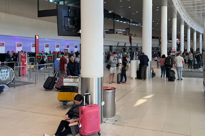 Bandara Perth Batalkan Penerbangan Domestik dan Internasional, Ribuan Penumpang Terlantar