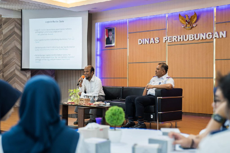 Sharing Session di Dishub Aceh, Bahas Isu dan Tantangan Logistik Maritim Dunia