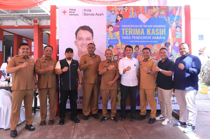 Pesan Pj Wali Kota Banda Aceh saat Donor Darah di PMI