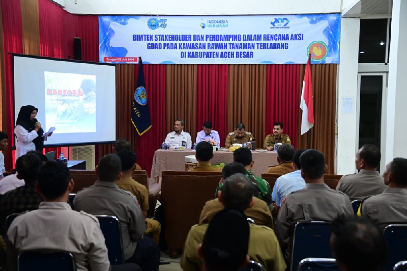 Rencana Aksi GDAD, Pj Bupati Aceh Besar Ajak Masyarakat Jauhi Tanaman Terlarang