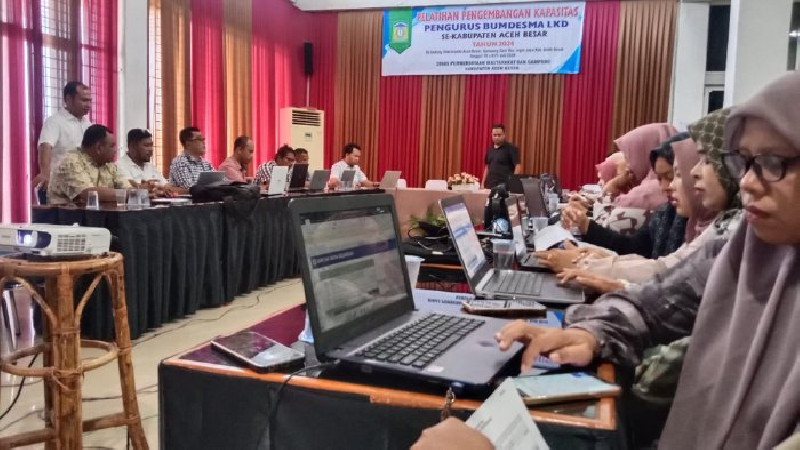 BUMDesMa LKD Se-Aceh Besar Ikuti Pelatihan Pelaporan Keuangan Syariah