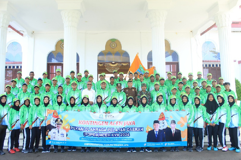 93 Atlet dan Official Kontingen Aceh Jaya Ikuti POPDA Aceh 024