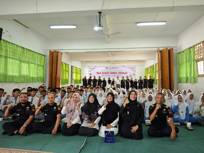 Bea Cukai Saweu Sikula, Kenalkan Tugas dan Fungsi di SMAN 4 Banda Aceh