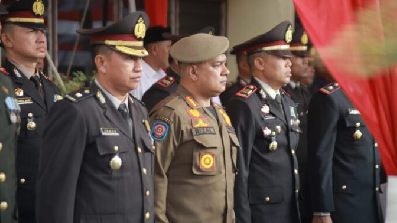 Polresta Banda Aceh Gelar Upacara HUT Bhayangkara Ke-78