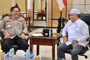 Kapolda Aceh bersama Ketua KONI Bahas Kesiapan Perhelatan PON 2024