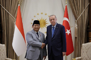 Bertemu Presiden Turki, Prabowo Bahas Kemitraan Bilateral Industri Pertahanan