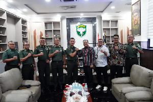 Dipercaya Ketua Pansus DPD RI untuk Revisi UU TNI, Fachrul Razi Audiensi Ke Kodam IM