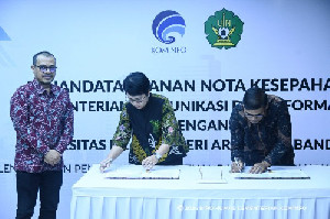 Kominfo dan UIN Ar-Raniry Banda Aceh Sepakat Kembangkan SDM Digital