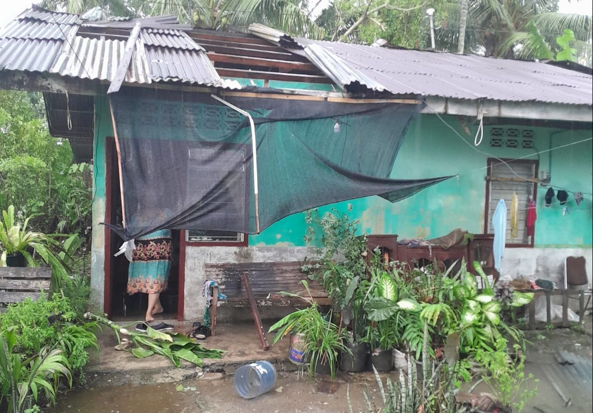 Angin Kencang dan Hujan Deras Landa Wilayah Tanah Luas Aceh Utara