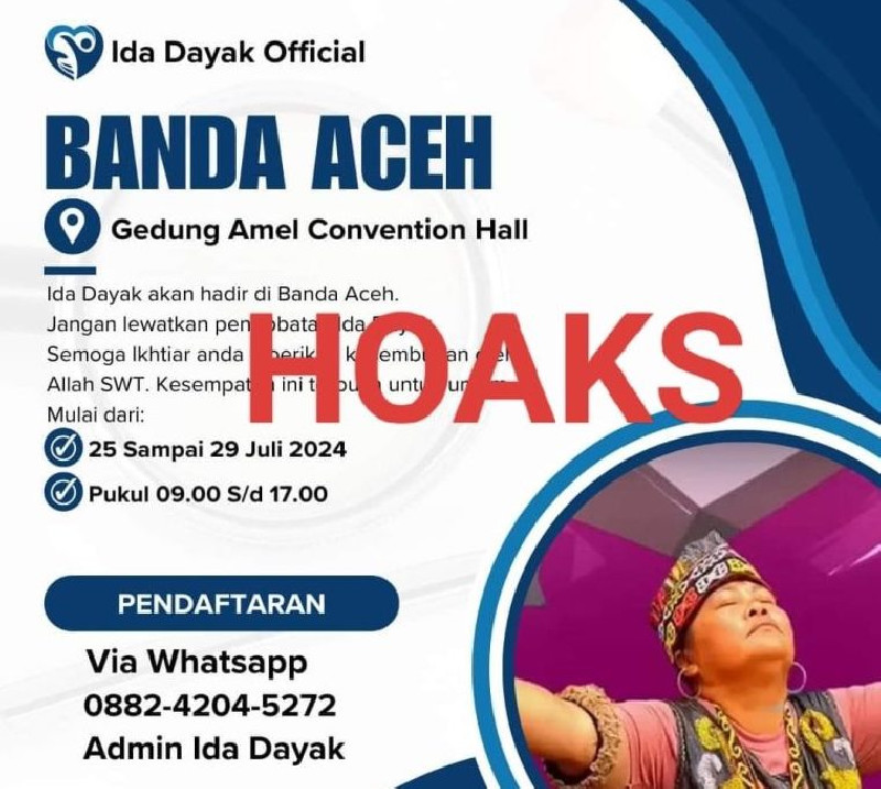Kapolresta Tegaskan Pengobatan Ida Dayak di Banda Aceh Hoaks