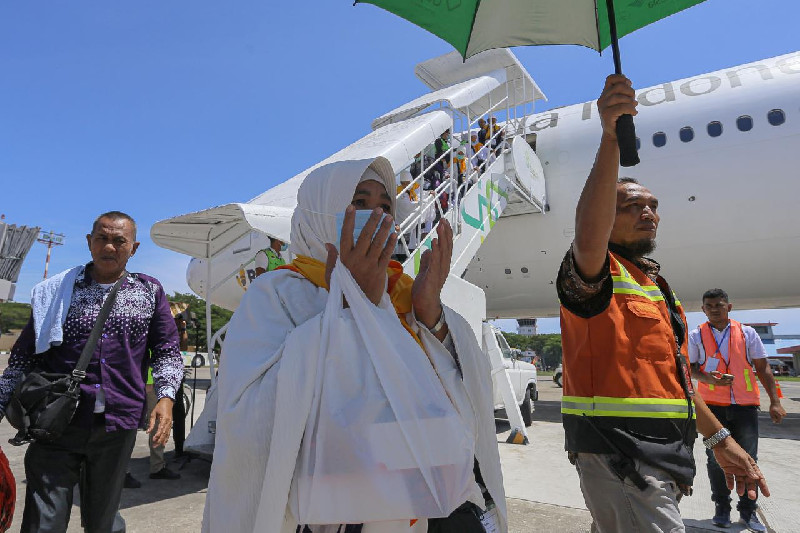 Kloter 9 Tiba, 3.525 Jemaah Aceh Kembali ke Tanah Air