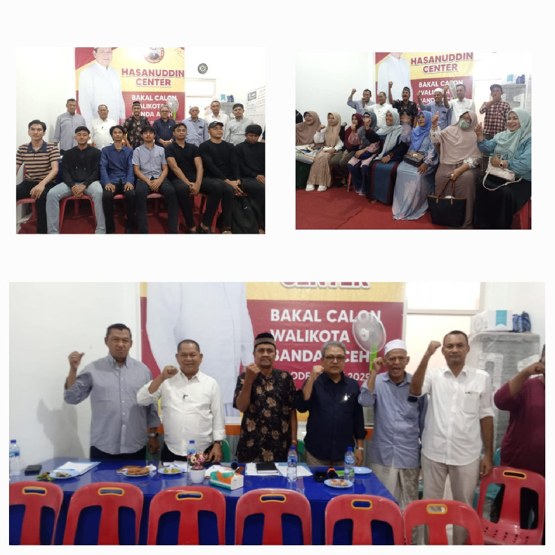 Hasanuddin Silaturahmi dengan Relawan, Mantapkan Langkah Menuju Kursi Wali Kota Banda Aceh