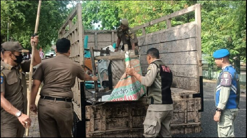 Jelang PON, Satpol PP WH Banda Aceh Intensifkan Penertiban PKL di Sekitar Venue