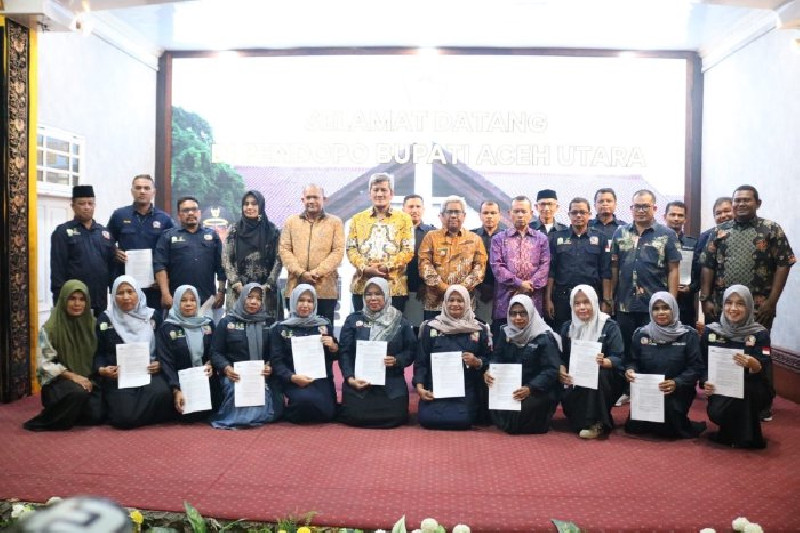 22 TKSK Aceh Utara dan Lhokseumawe Terima Perpanjangan SK