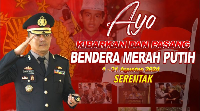 Sambut Hut RI, Kapolresta Banda Aceh Imbau Warga Kibarkan Bendera Merah Putih