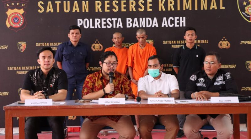 Polresta Banda Aceh Ungkap Pencurian Kabel Lampu Landasan Pacu Bandara Internasional SIM