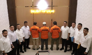 Tiga Tersangka Kasus Korupsi Wastafel Ditahan Polda Aceh