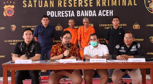 Polresta Banda Aceh Ungkap Pencurian Kabel Lampu Landasan Pacu Bandara Internasional SIM