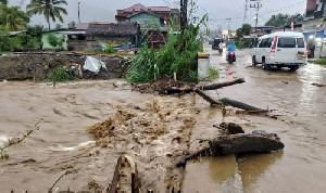 Permukiman Warga di Agara Terendam Akibat Tanggul Sungai Lawe Kinga Jebol