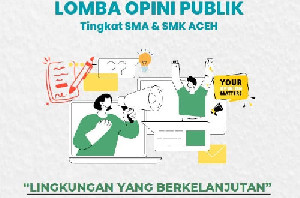 Disdik Aceh dan Yayasan HAkA Adakan Lomba Opini Publik Tentang Lingkungan Bagi Siswa SMA/SMK