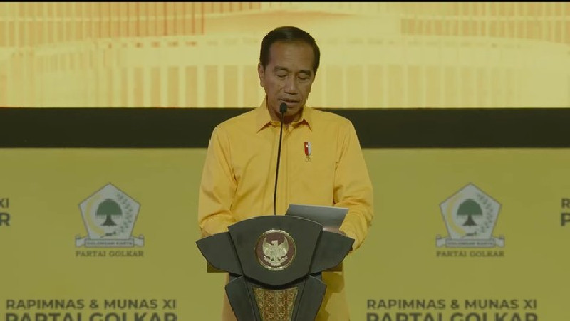 Jokowi Soroti Keberagaman Asal Ketua Umum Golkar