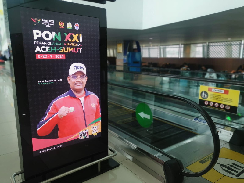 Promosikan PON XXI, Pemerintah Aceh Pasang Layar LED di Bandara Soekarno-Hatta