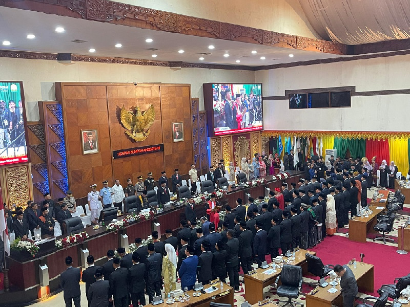 81 Anggota DPR Aceh Periode 2024-2029 Resmi Dilantik