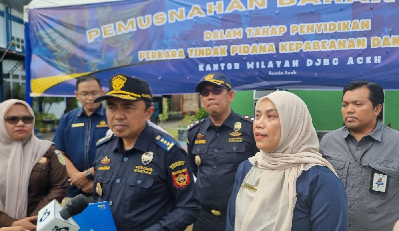 Kapal Asal Thailand Edarkan Rokok Ilegal ke Aceh, Kerugian Negara Capai Rp31 Miliar