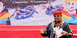 Pj Gubernur Safrizal, Buka Pertandingan Arung Jeram PON XXI di Agara