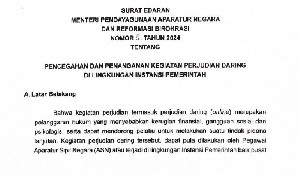 Tindak Tegas ASN Pelaku Judi Online, Menteri PANRB Terbitkan Surat Edaran