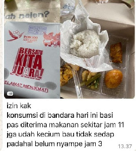 Nasi Siang LO di Bandara Sultan Iskandar Muda Basi